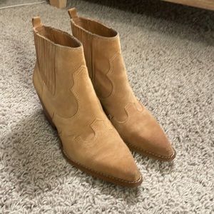 Sam Edelman Winona Western Bootie in Suede